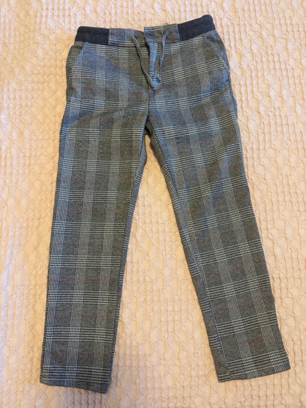 Zara kids’ slacks Gray Glen Plaid Dress Pants - Classic Tailored Fit